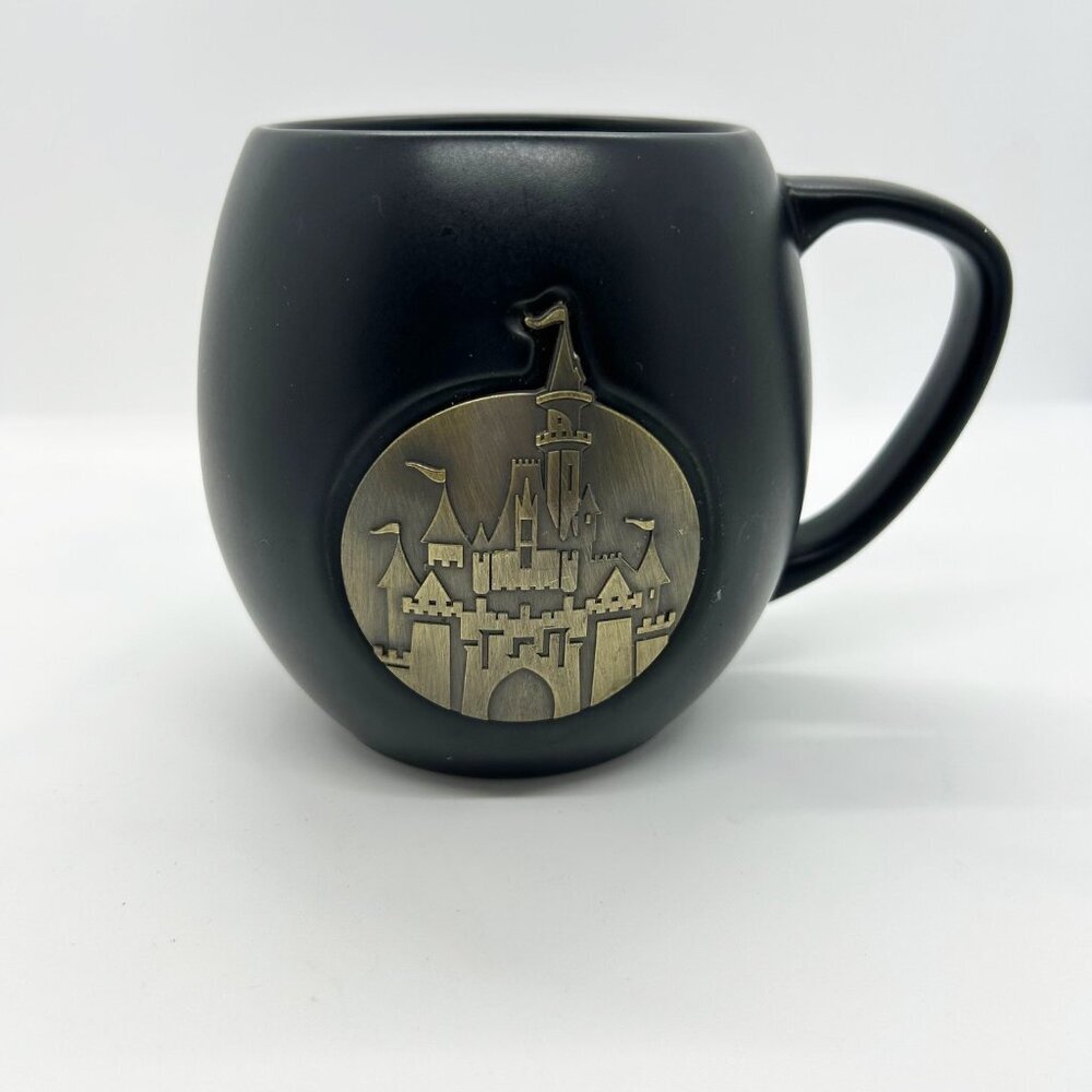 Disney Park Sleeping Beauty Castle Stoneware black mug